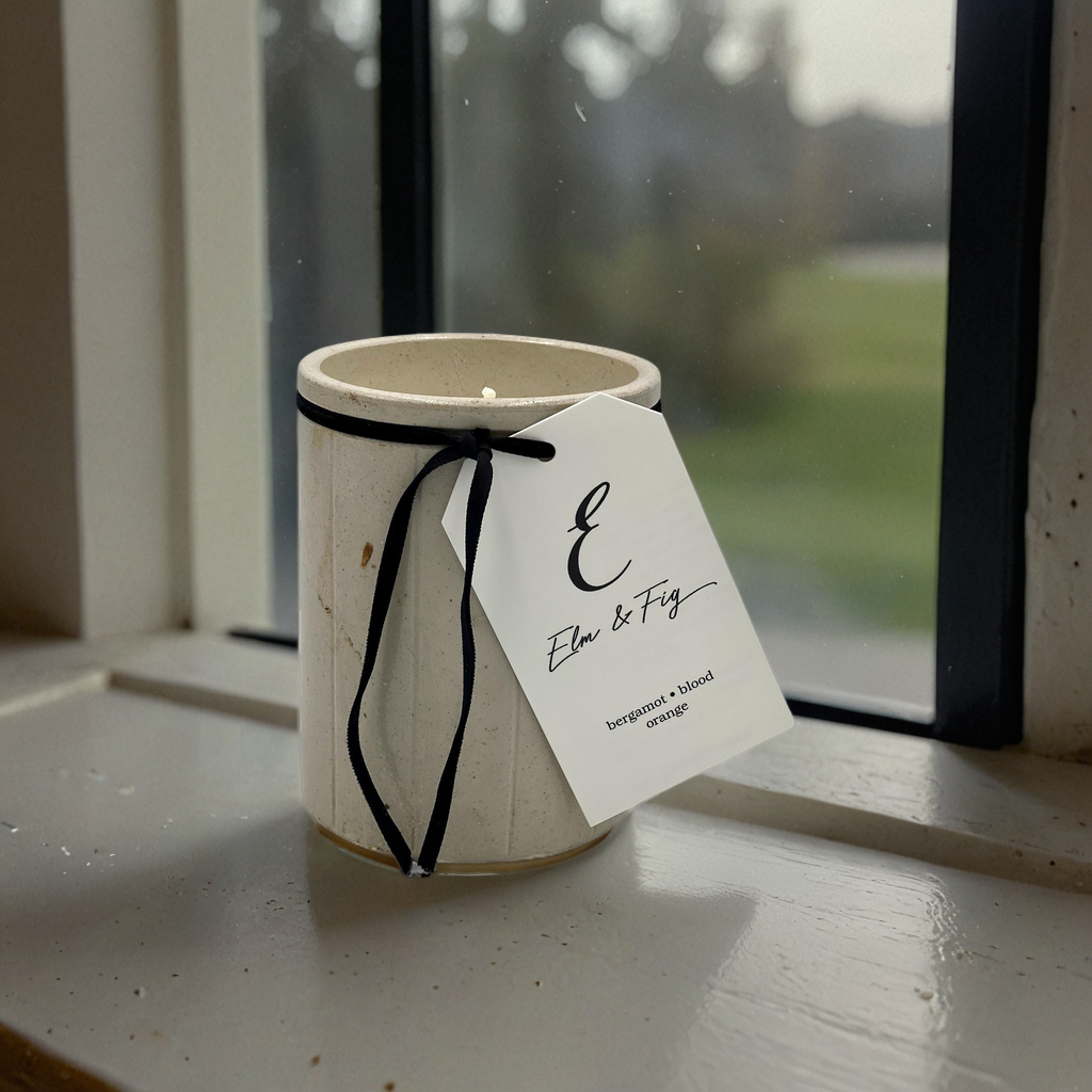 Bergamot & Blood Orange Soy Candle in Antique English Marmalade Jar