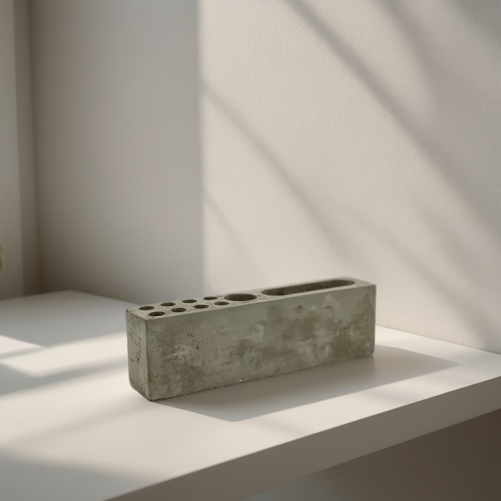 Cement Desk Organizer