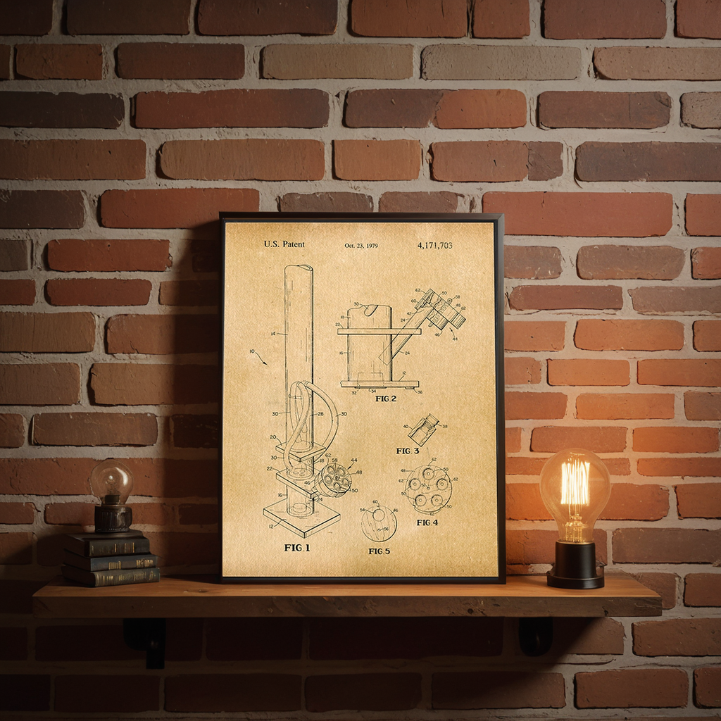 Water Pipe 1979 Patent Art Print