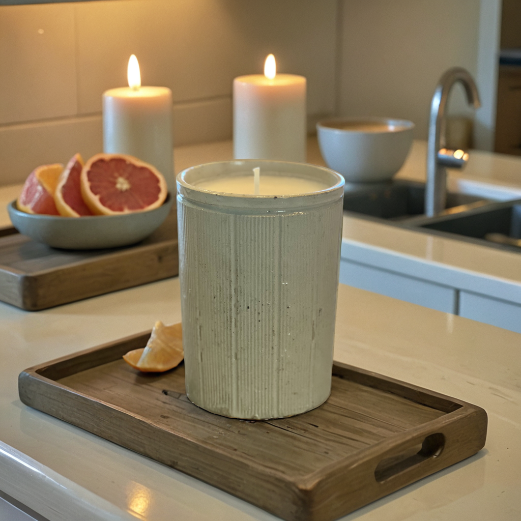Grapefruit & Mangosteen Soy Candle in Antique English Marmalade Jar