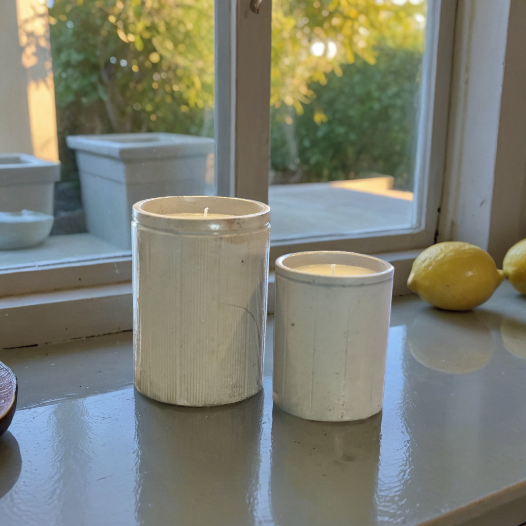 Mediterranean Fig & Lemon Soy Candle in Antique English Marmalade Jar
