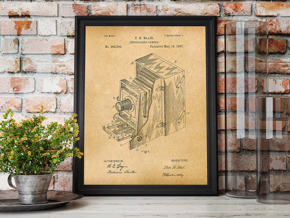Blair Camera 1887 Patent Art Print