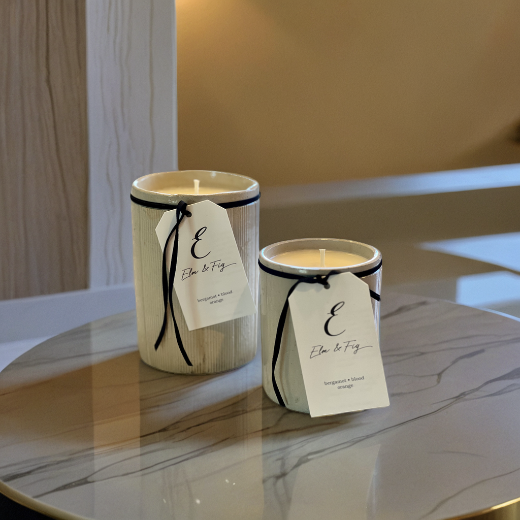 Bergamot & Blood Orange Soy Candle in Antique English Marmalade Jar