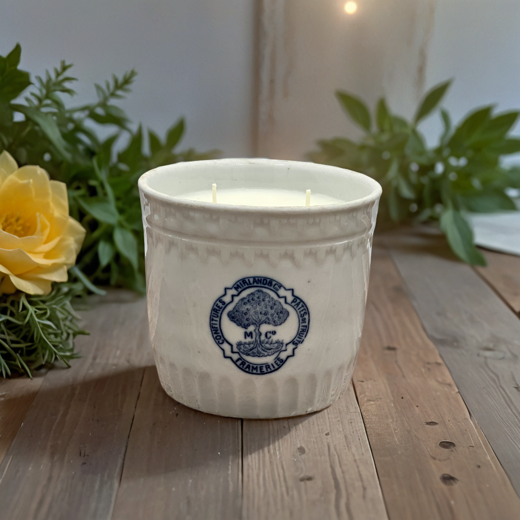 Soy Wax Candle on wood table