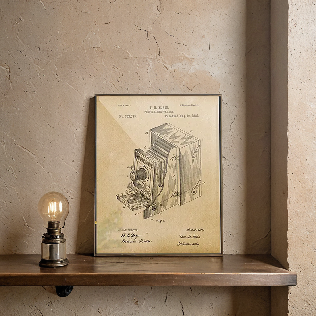 Blair Camera 1887 Patent Art Print