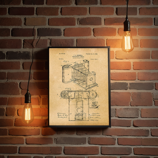 Brownell Camera 1902 Patent Art Print