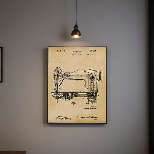 Sewing Machine 1944 Patent Art Print