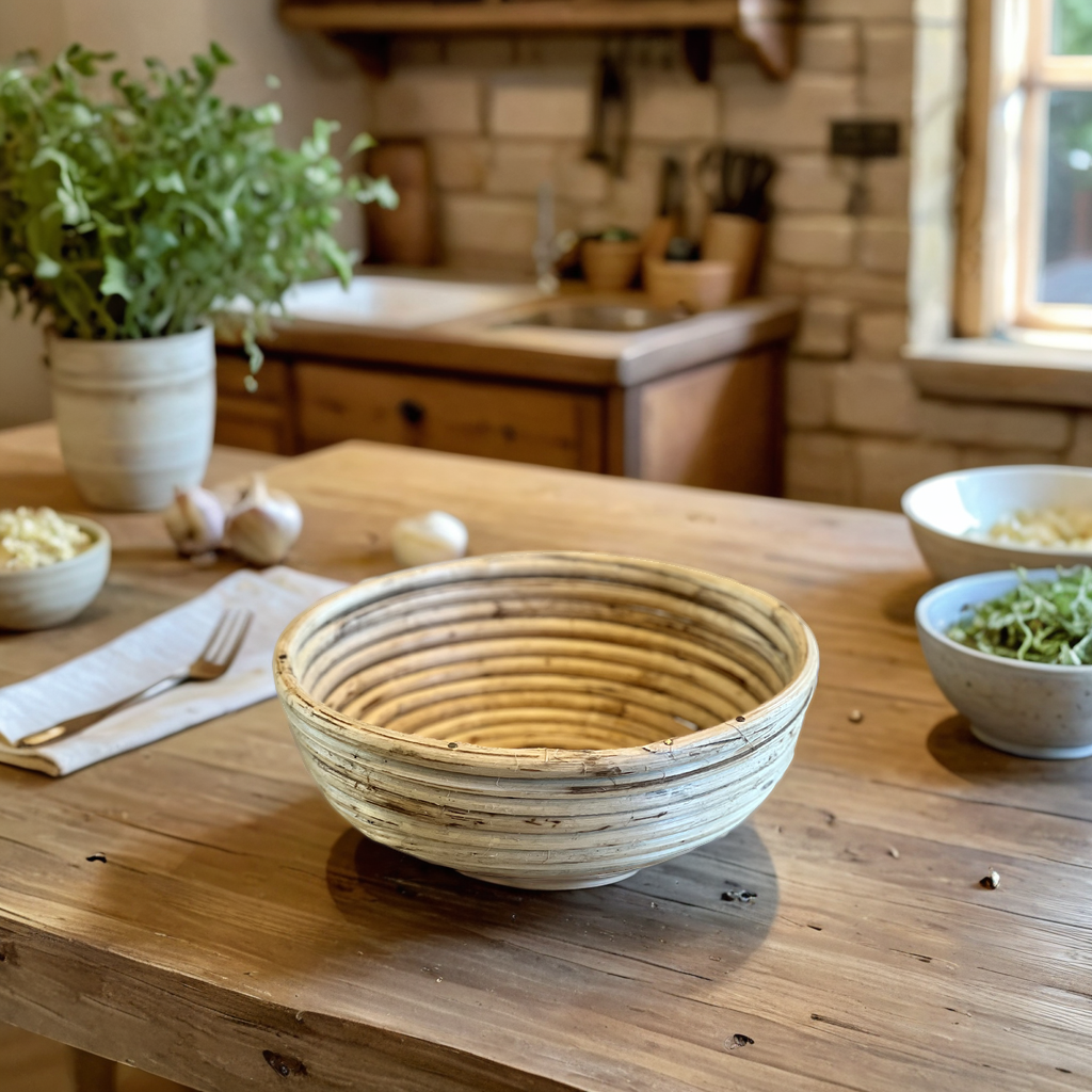 Round Rattan Basket
