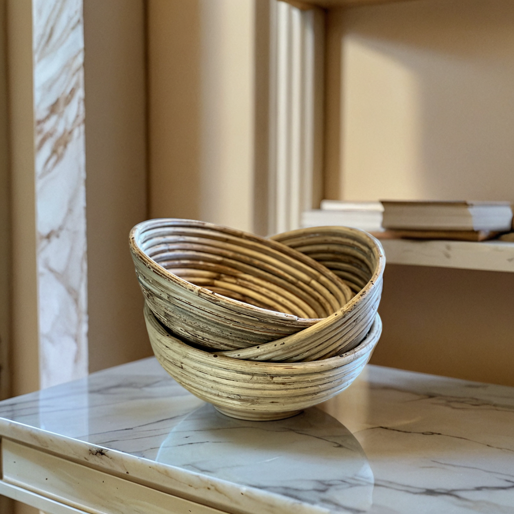Round Rattan Basket