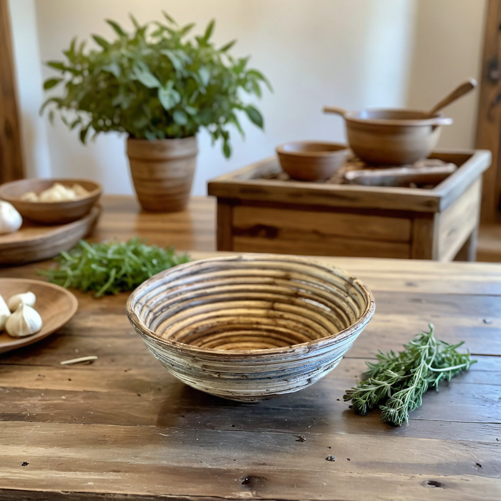 Round Rattan Basket
