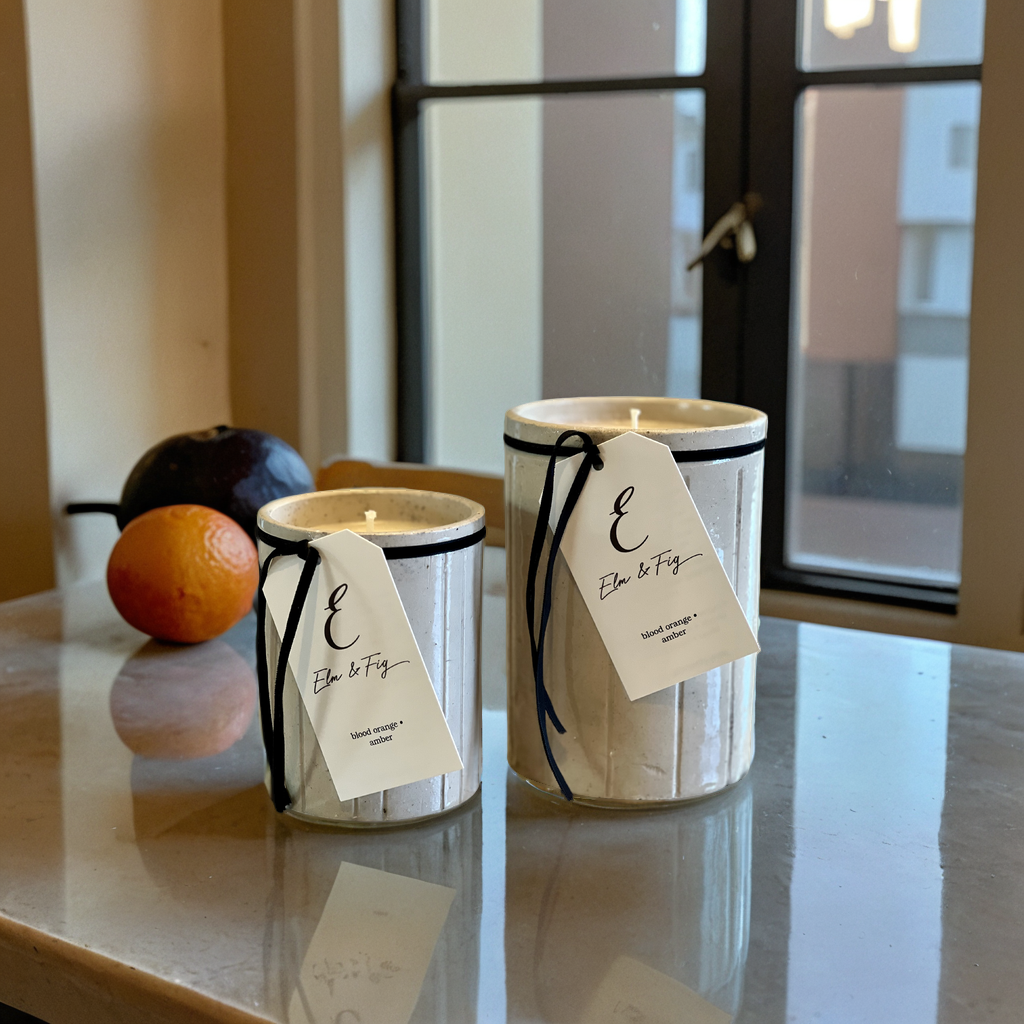 Blood Orange & Amber Soy Candle in Antique English Marmalade Jar