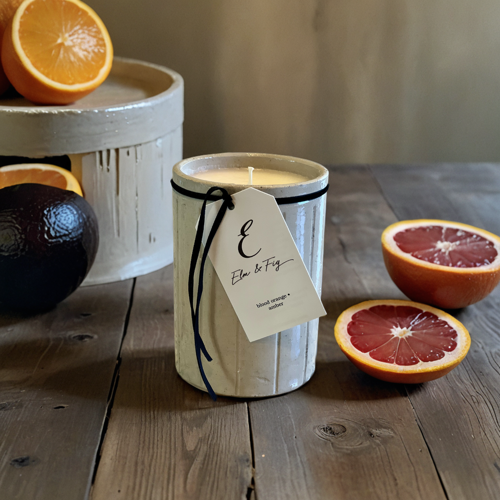 Blood Orange & Amber Soy Candle in Antique English Marmalade Jar