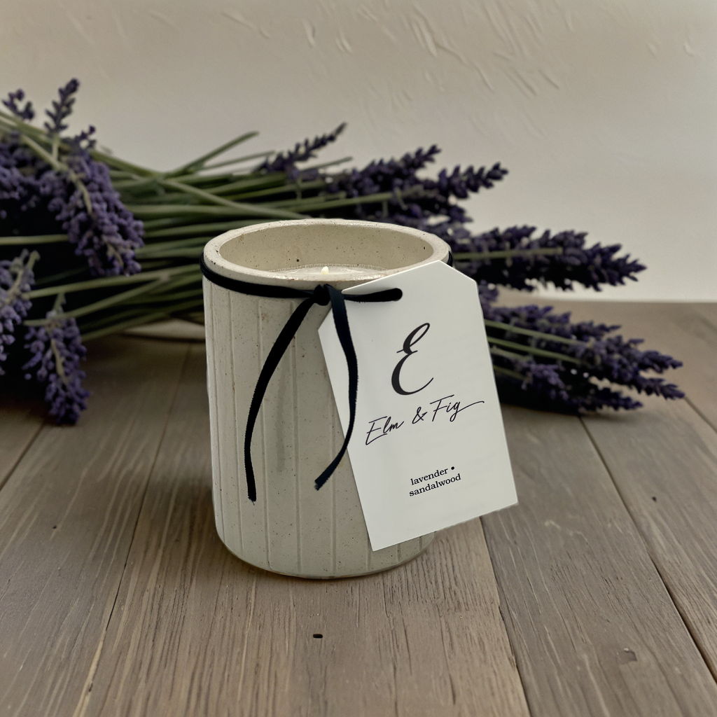 Lavender & Sandalwood Soy Candle in Antique English Marmalade Jar