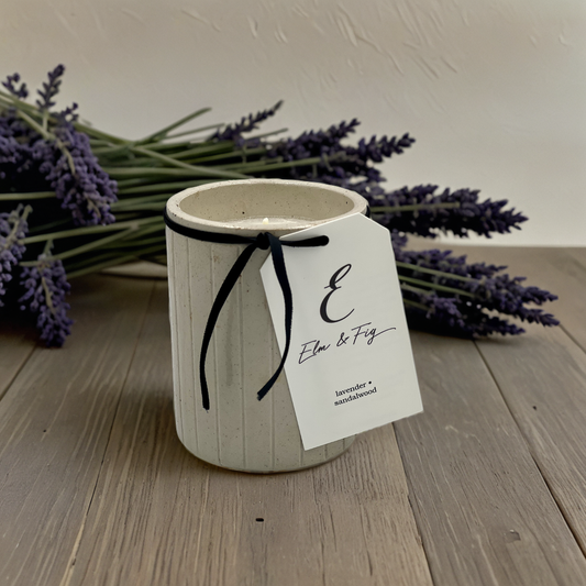 Lavender & Sandalwood Soy Candle in Antique English Marmalade Jar