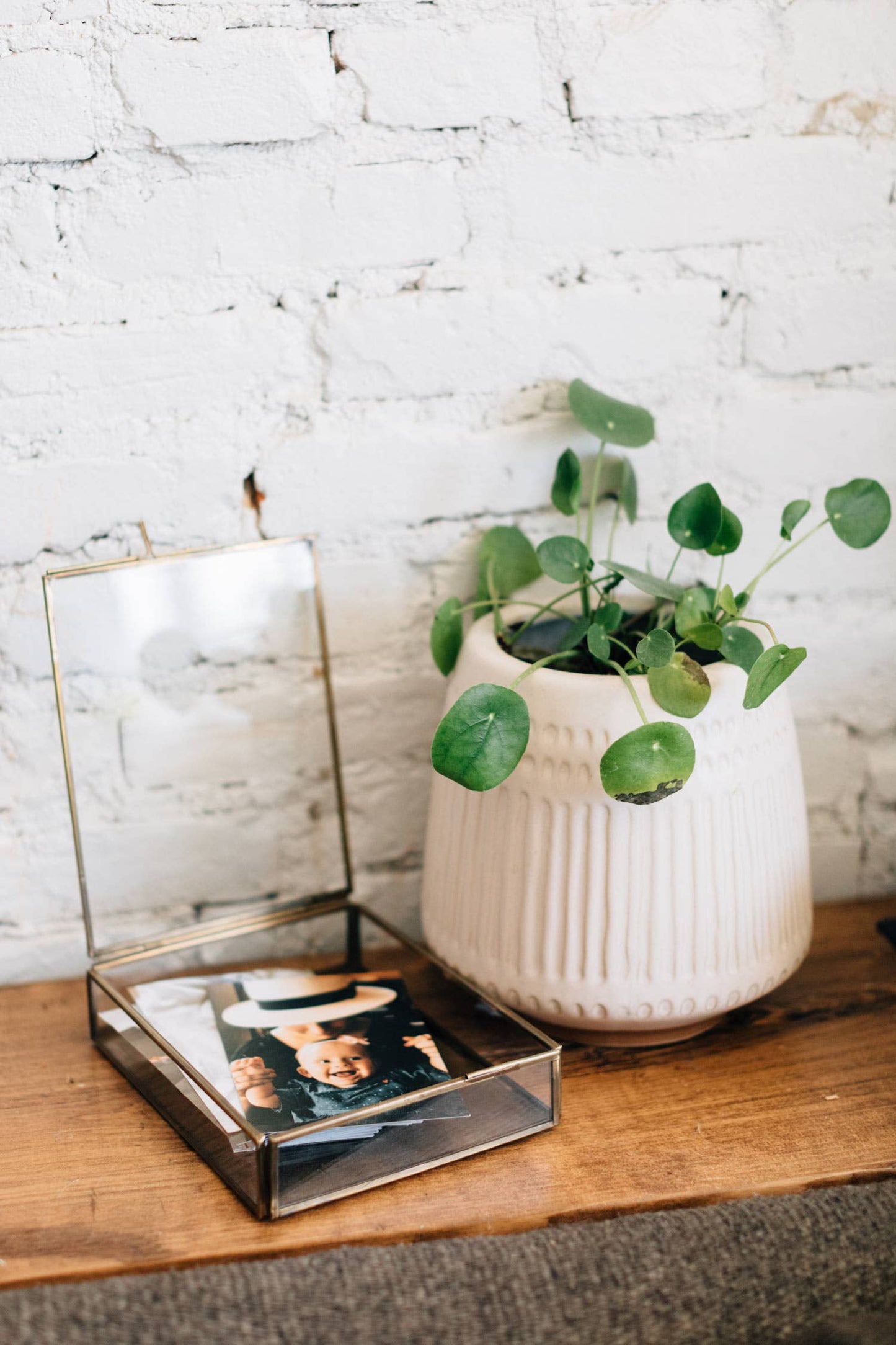 Antiqued Brass Keepsake Box