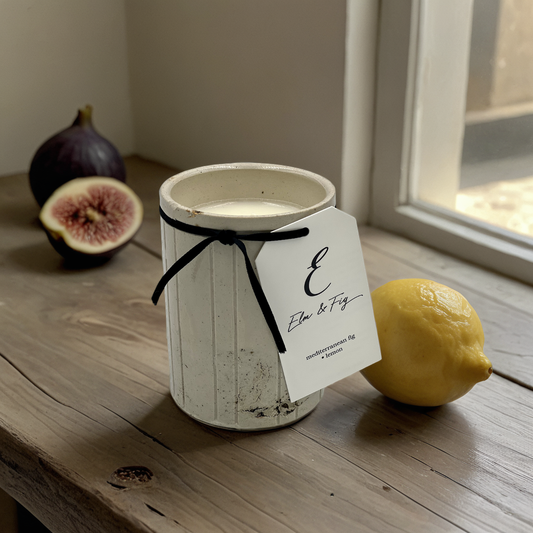 Mediterranean Fig & Lemon Soy Candle in Antique English Marmalade Jar