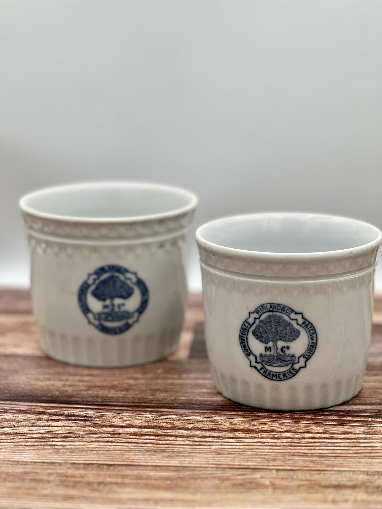 Antique Porcelain Marmalade Pots