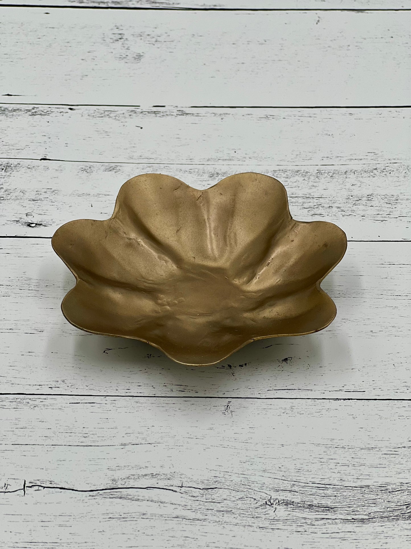 Fleur Bowl, Brass Plated