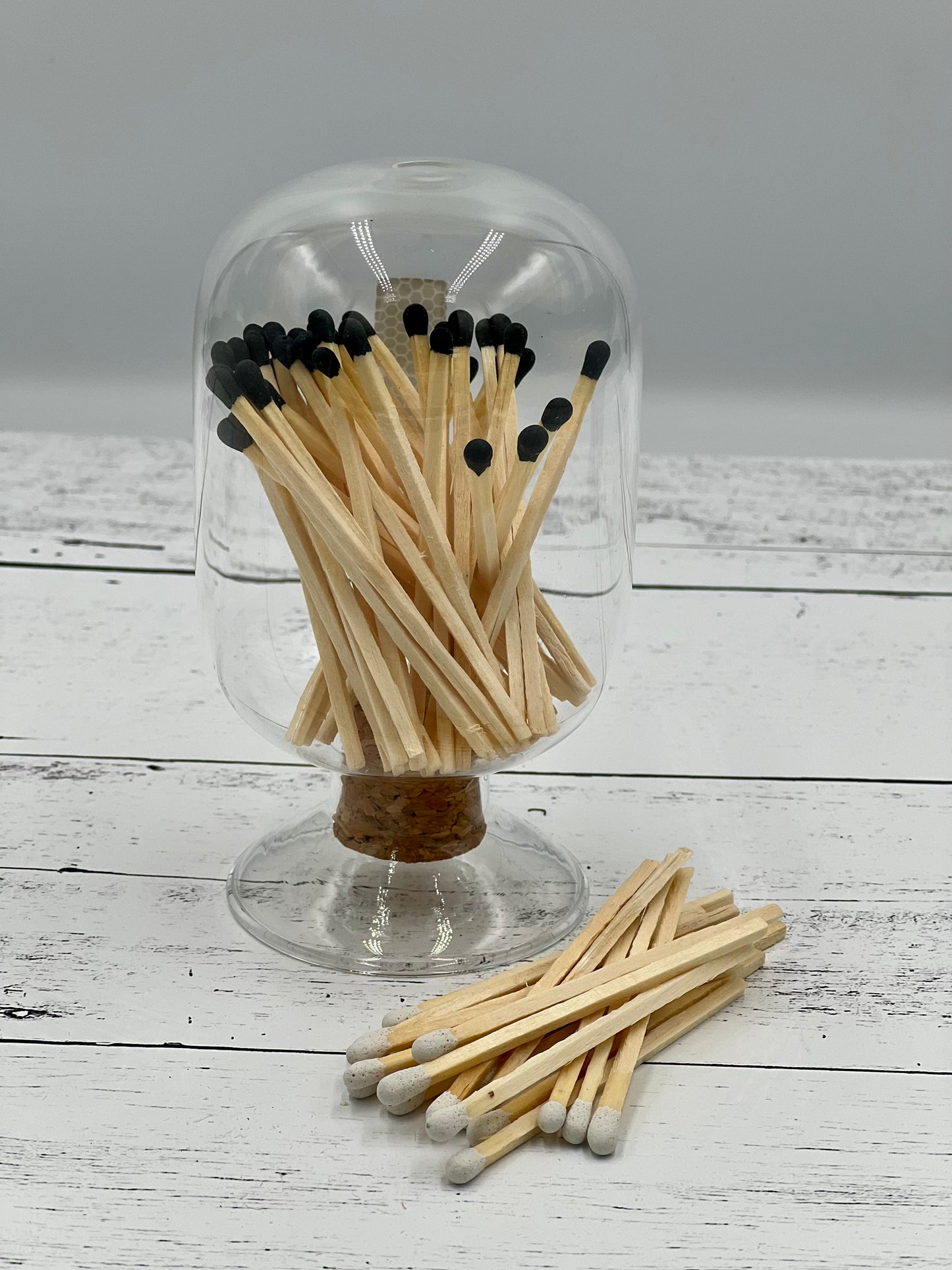 Glass Cloche Match Holder