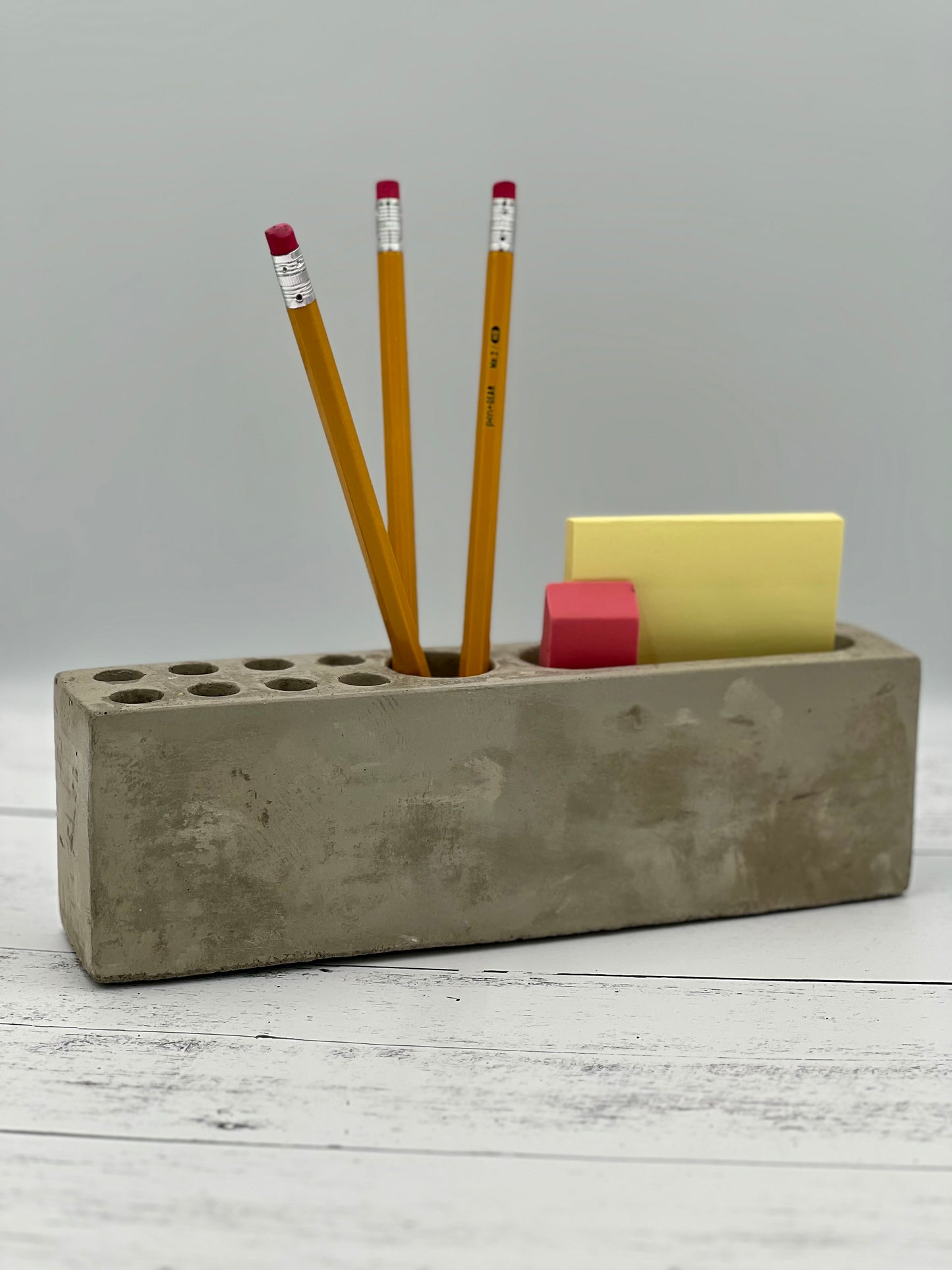 Cement Desk Organizer