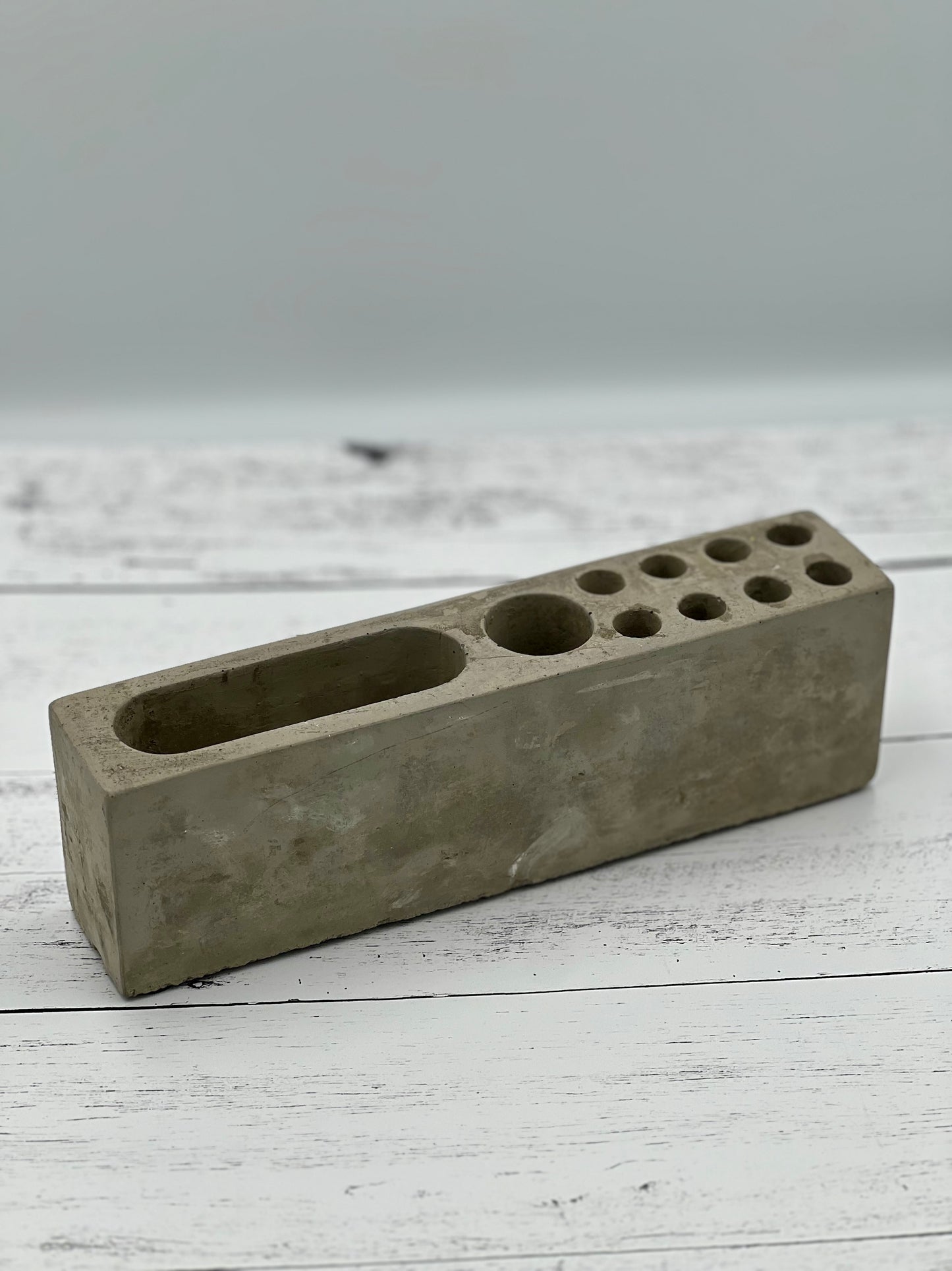 Cement Desk Organizer