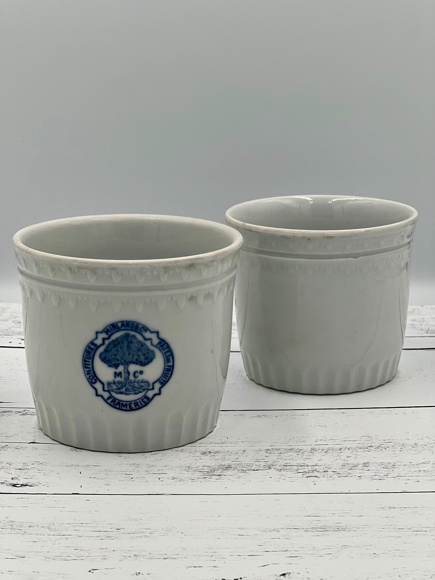 Antique Porcelain Marmalade Pots