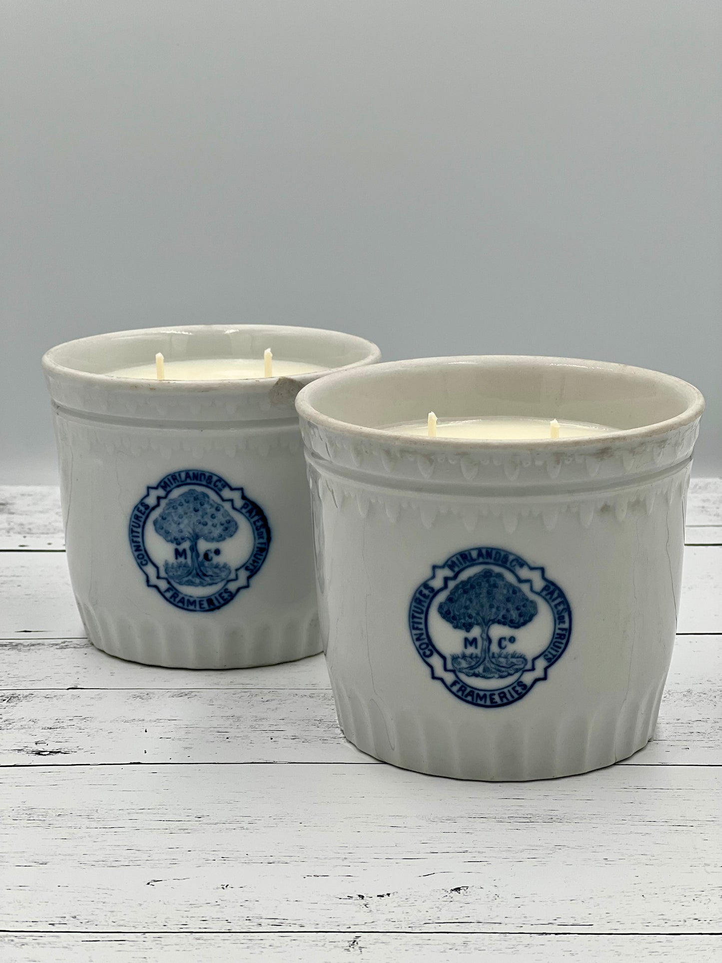 Bergamot & Blood Orange Soy Candle in Antique Porcelain Marmalade Pot