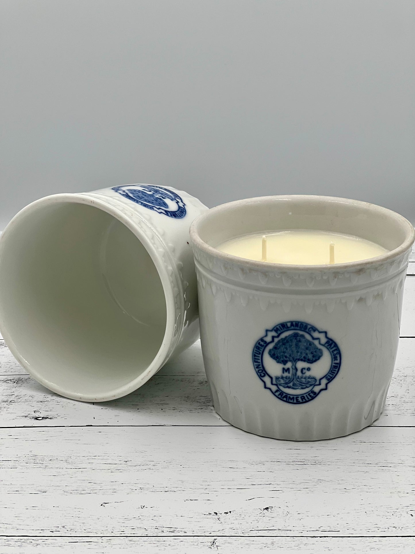 Bergamot & Blood Orange Soy Candle in Antique Porcelain Marmalade Pot