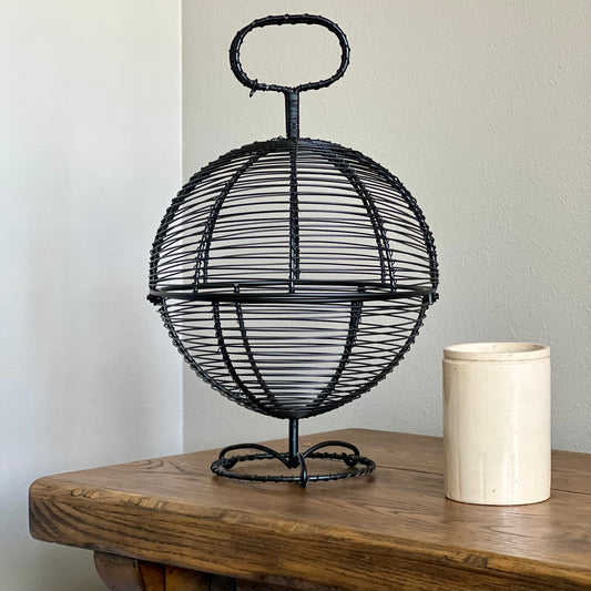 Reproduction French Antique Wire Lettuce Basket