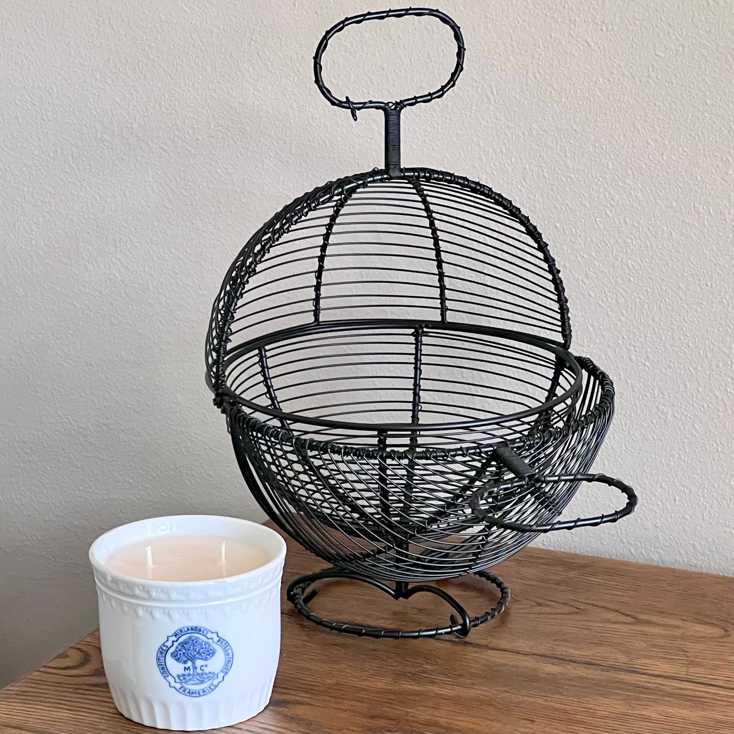 Reproduction French Antique Wire Lettuce Basket
