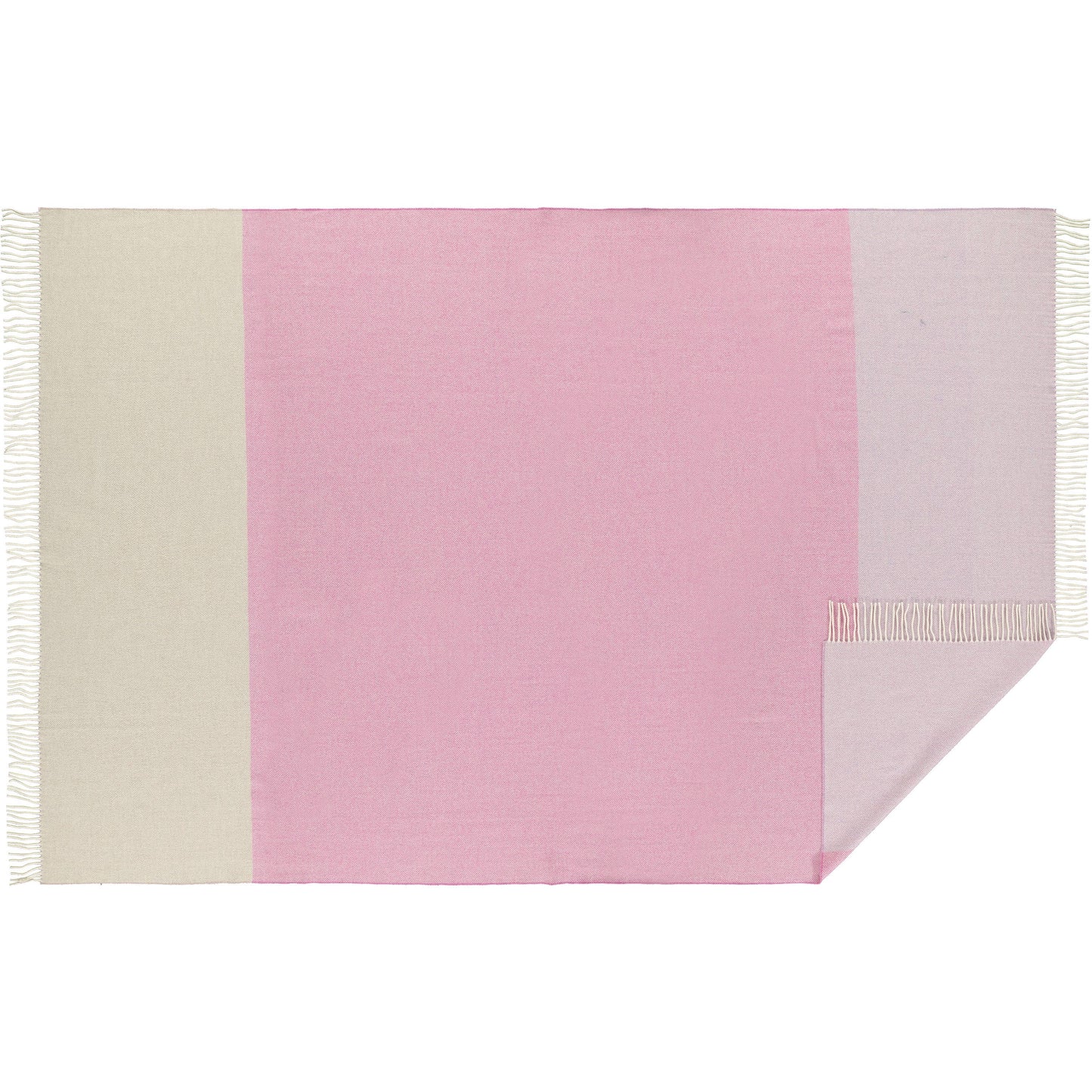 English Lambswool Throw Blanket, Pink